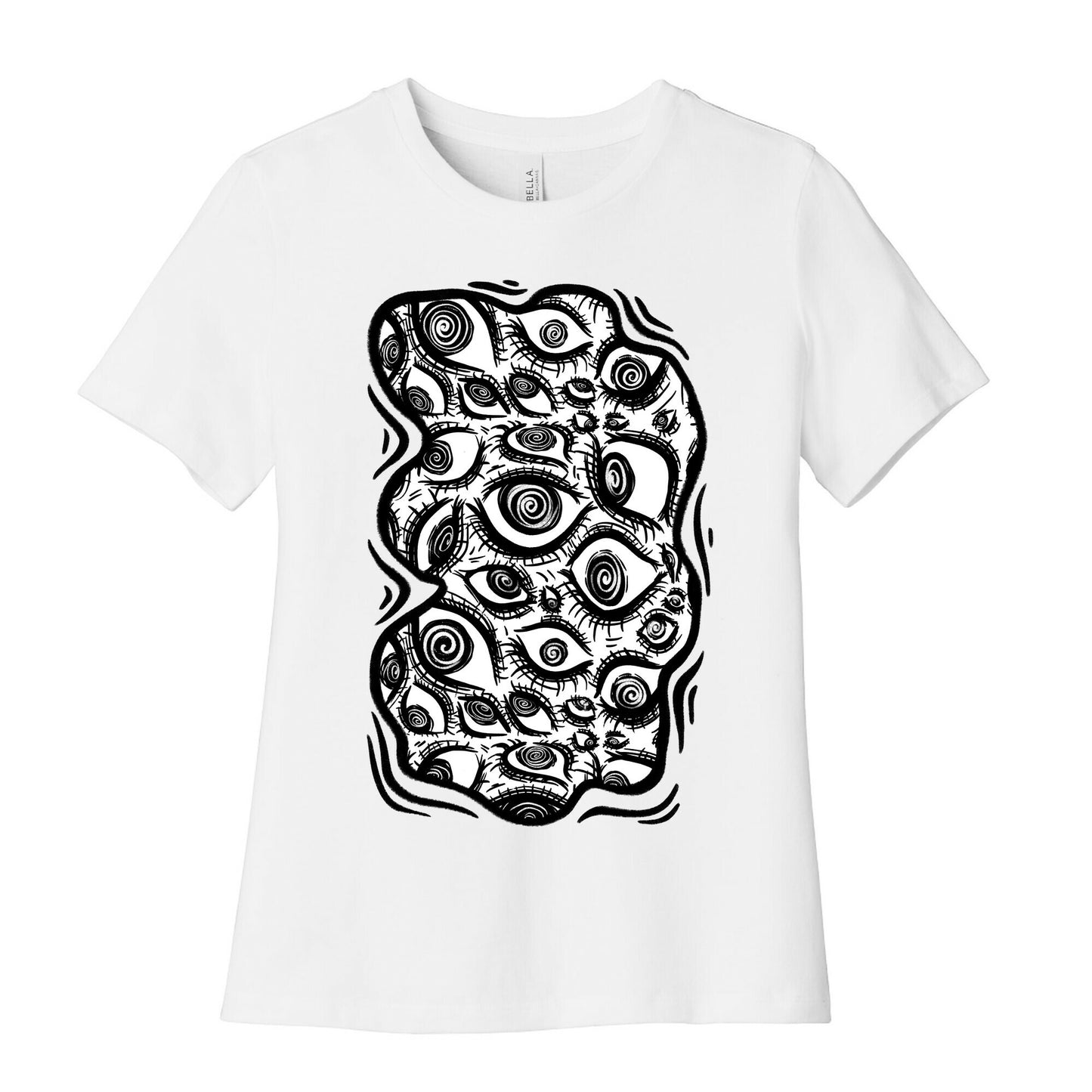 Sanpaku Eyes Tee White Women's Cotton Tee