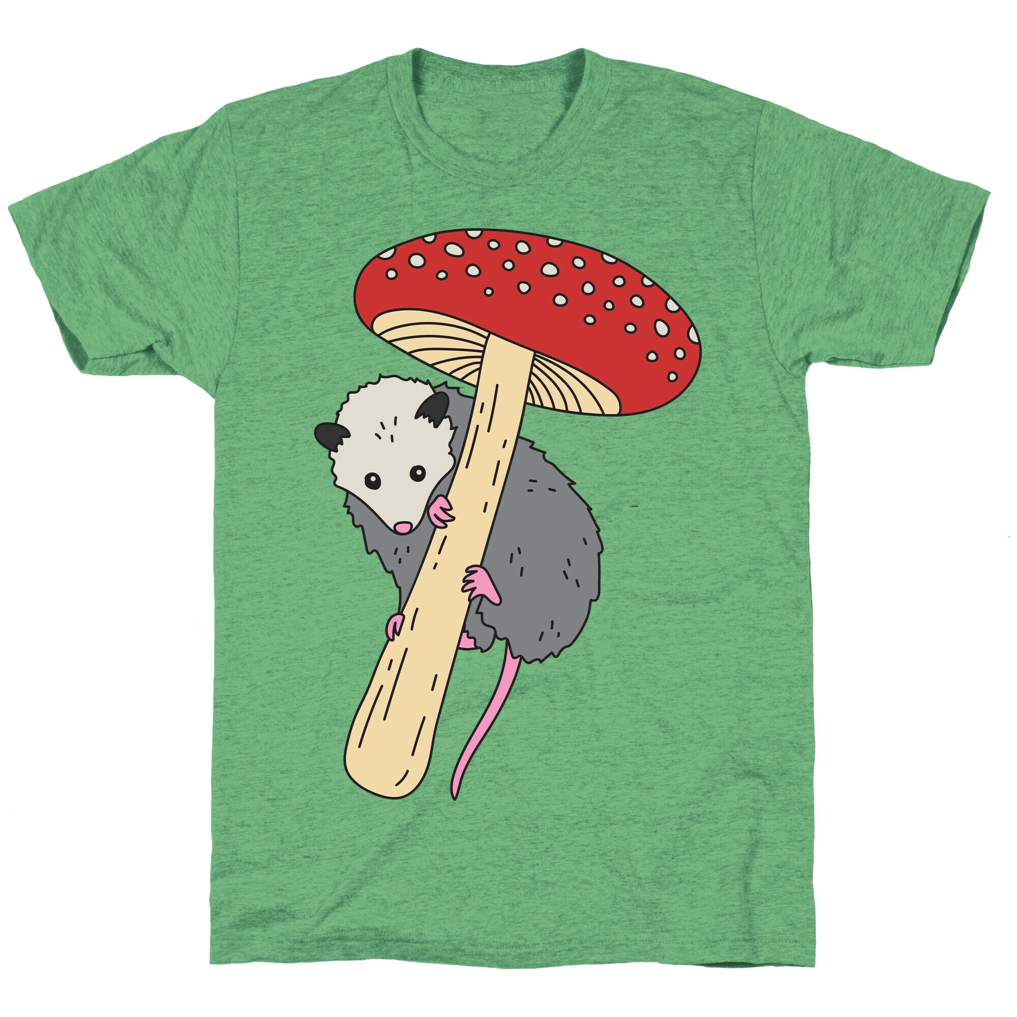 Opossum Mushroom Unisex Triblend Tee