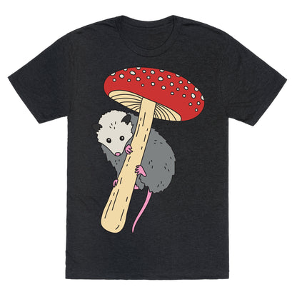 Opossum Mushroom Unisex Triblend Tee