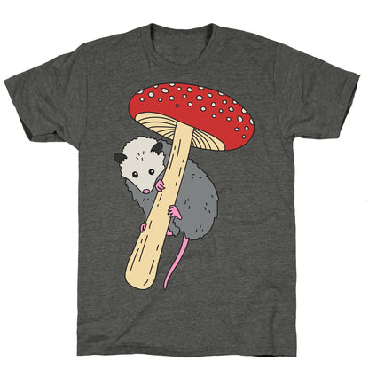 Opossum Mushroom Unisex Triblend Tee