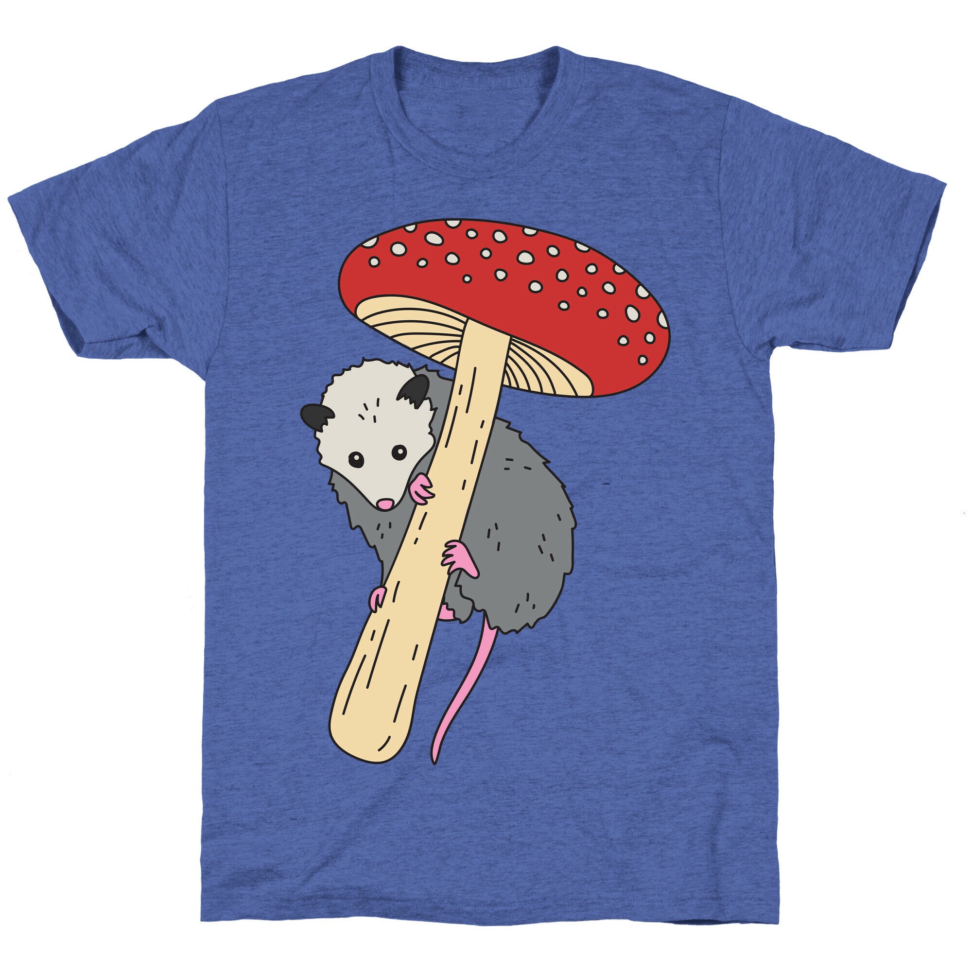 Opossum Mushroom Unisex Triblend Tee