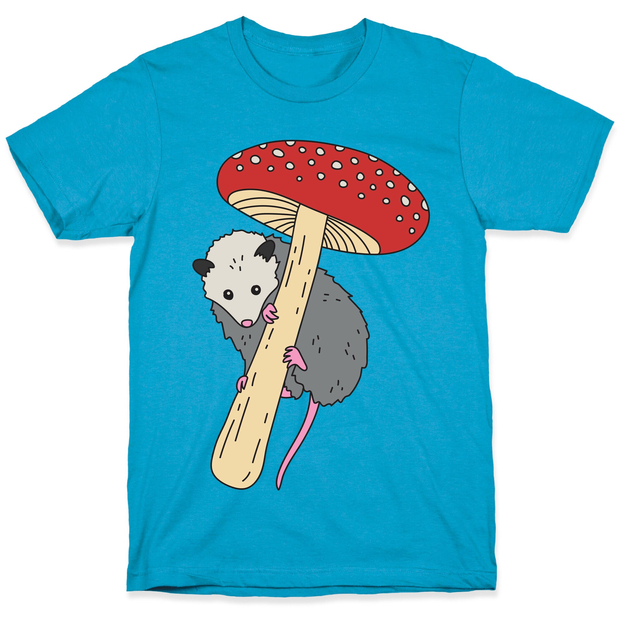 Opossum Mushroom Unisex Triblend Tee