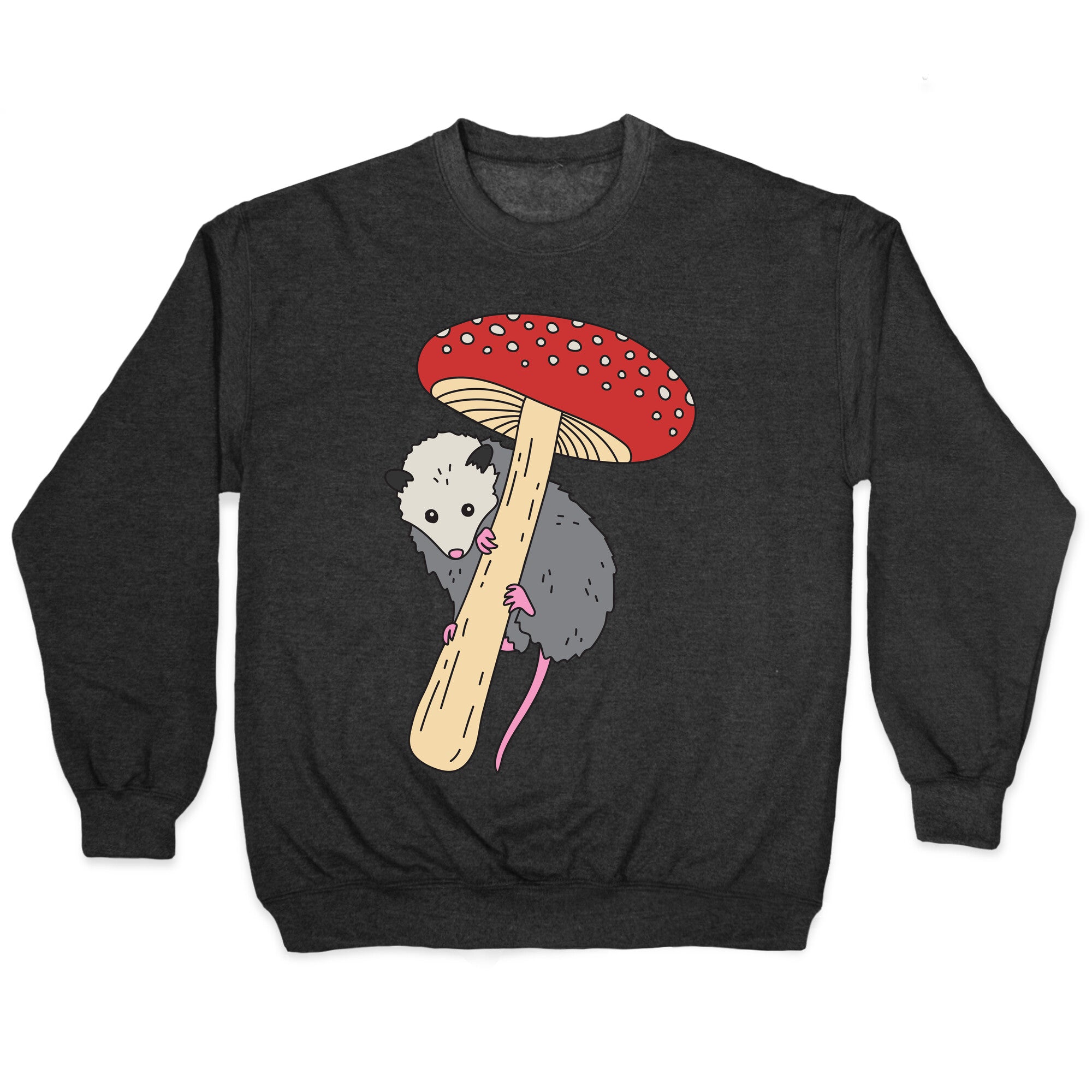 Opossum Mushroom Crewneck Sweatshirt