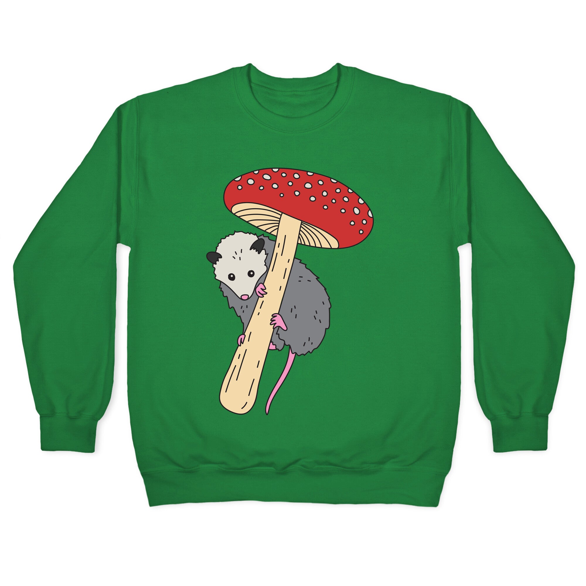 Opossum Mushroom Crewneck Sweatshirt