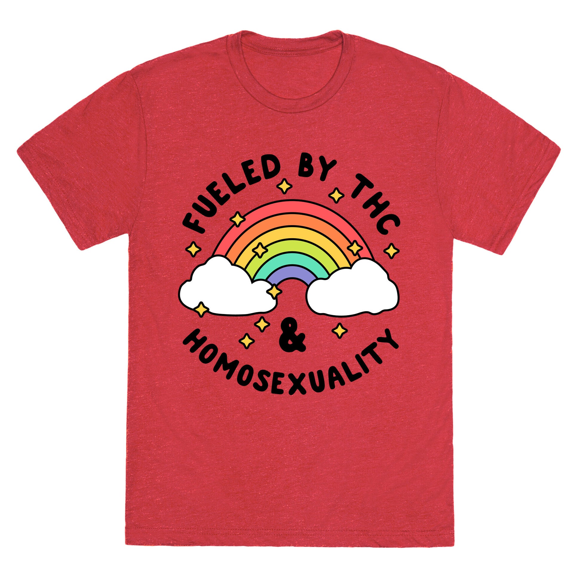 Fueled By THC & Homosexuality Unisex Triblend Tee