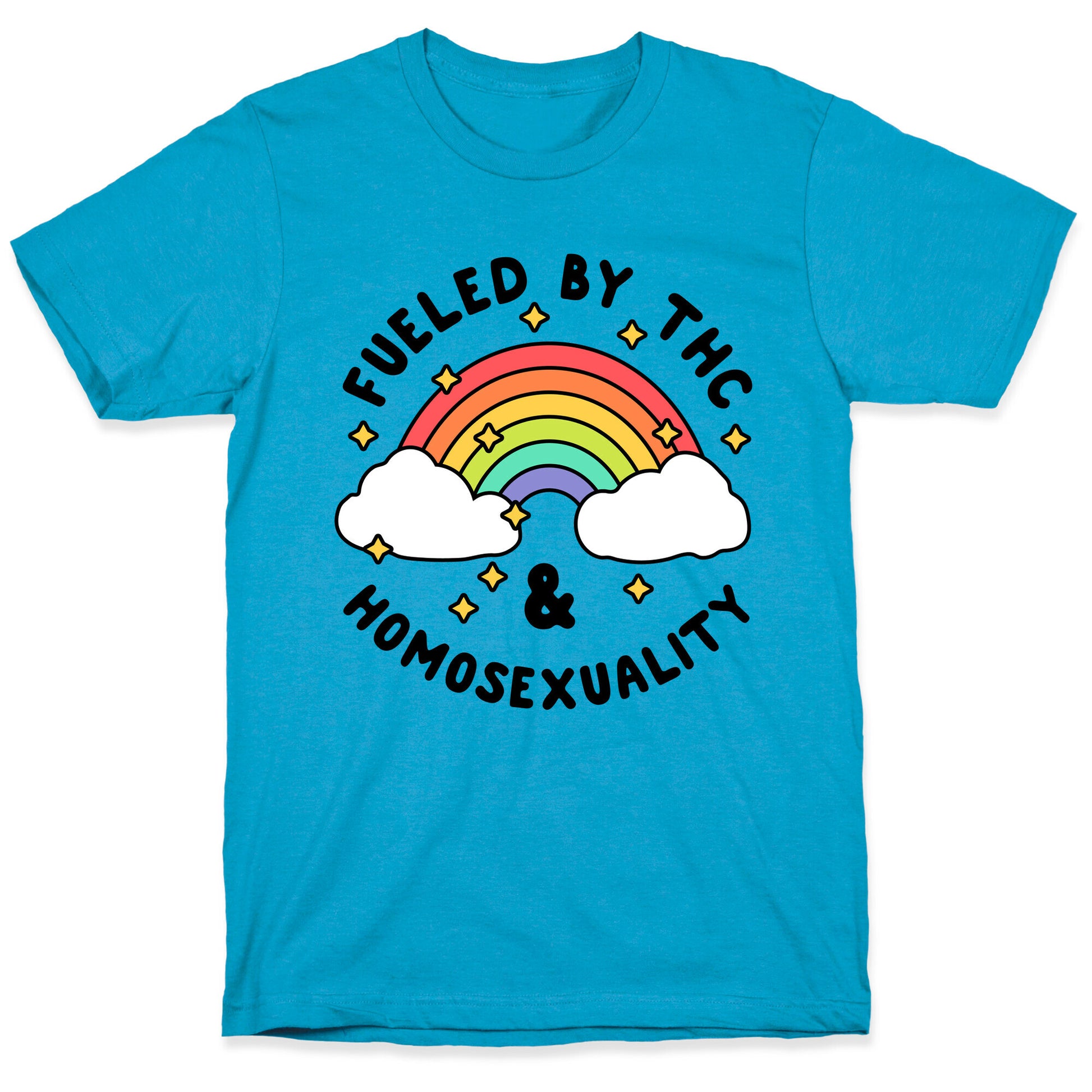 Fueled By THC & Homosexuality Unisex Triblend Tee