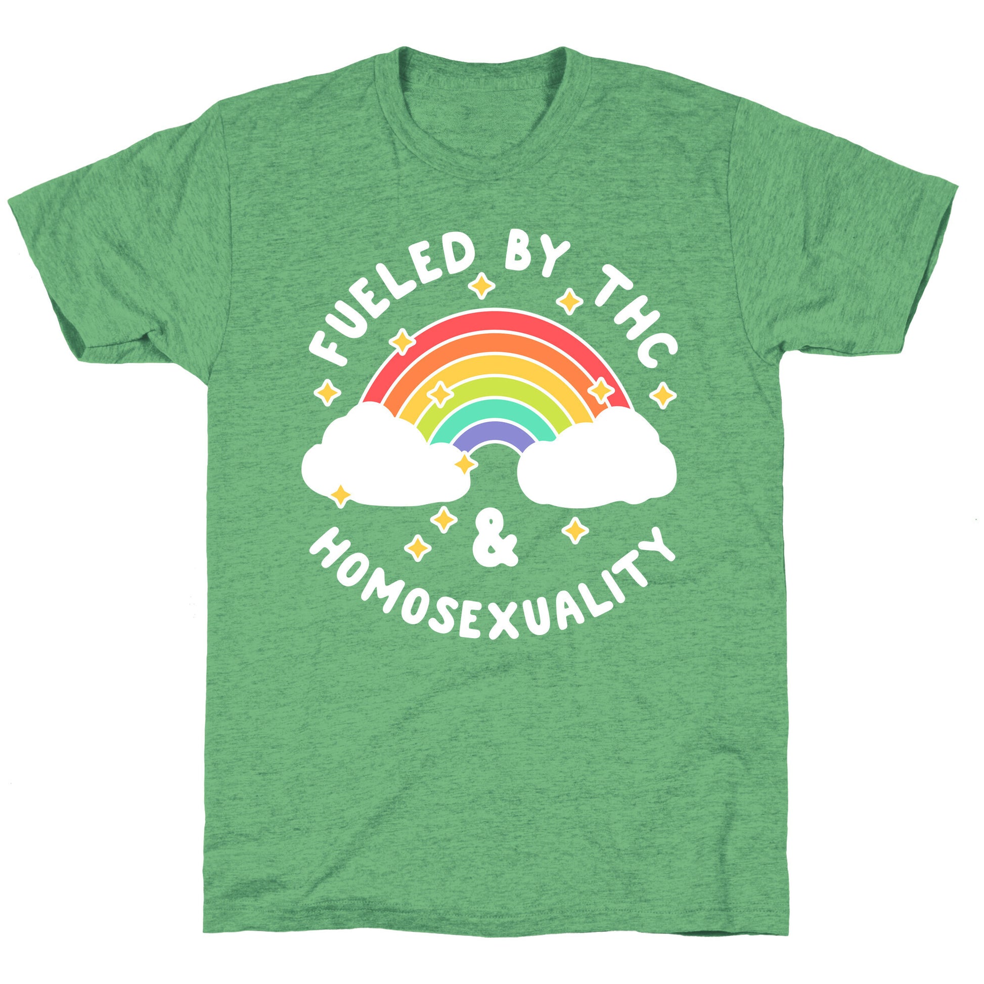 Fueled By THC & Homosexuality Unisex Triblend Tee