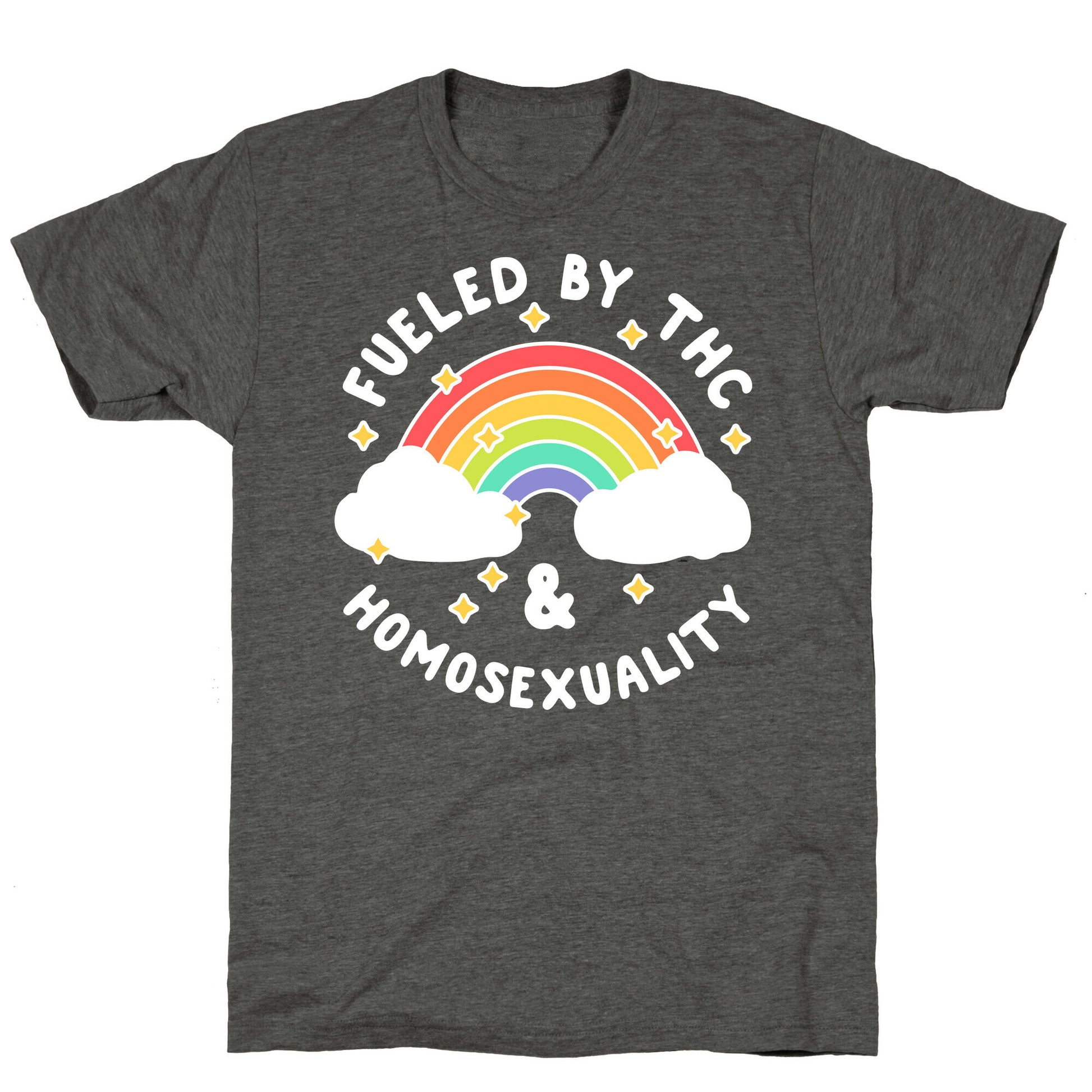 Fueled By THC & Homosexuality Unisex Triblend Tee