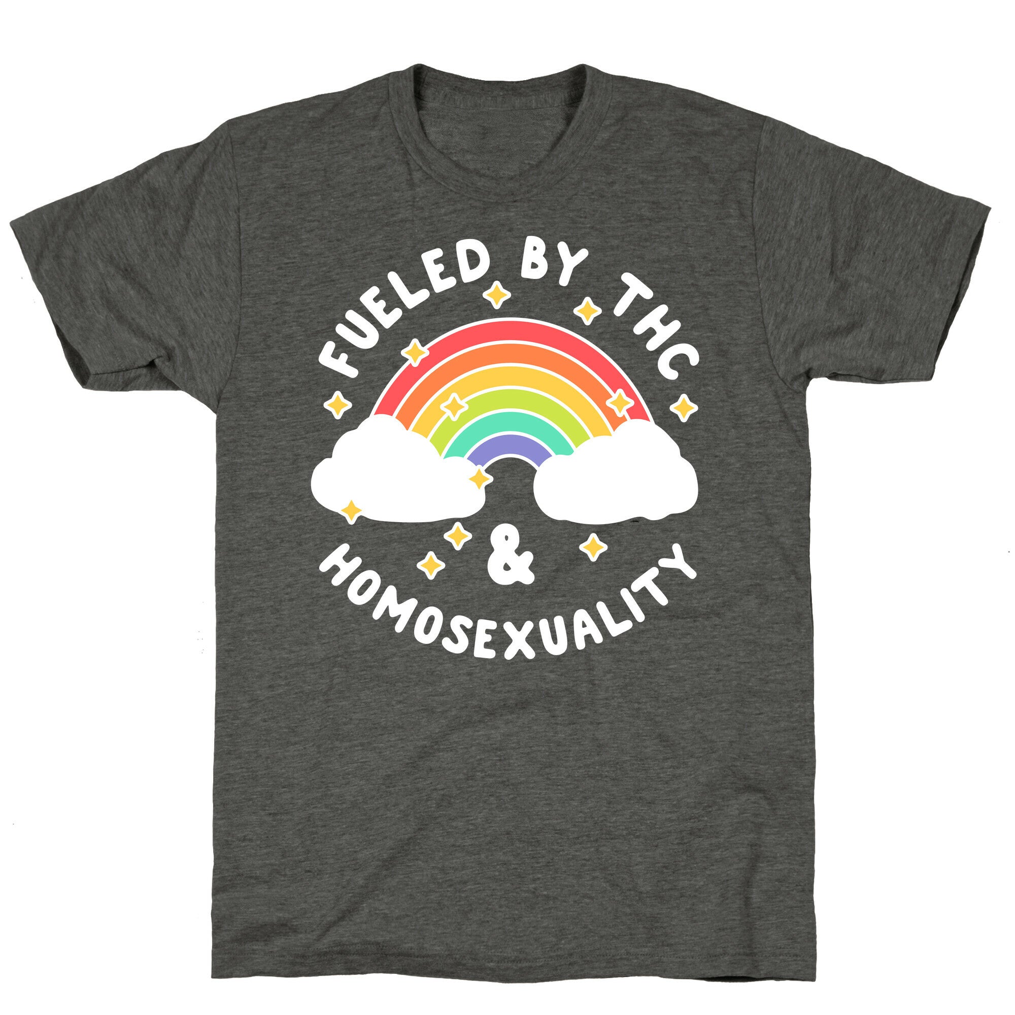 Fueled By THC & Homosexuality Unisex Triblend Tee