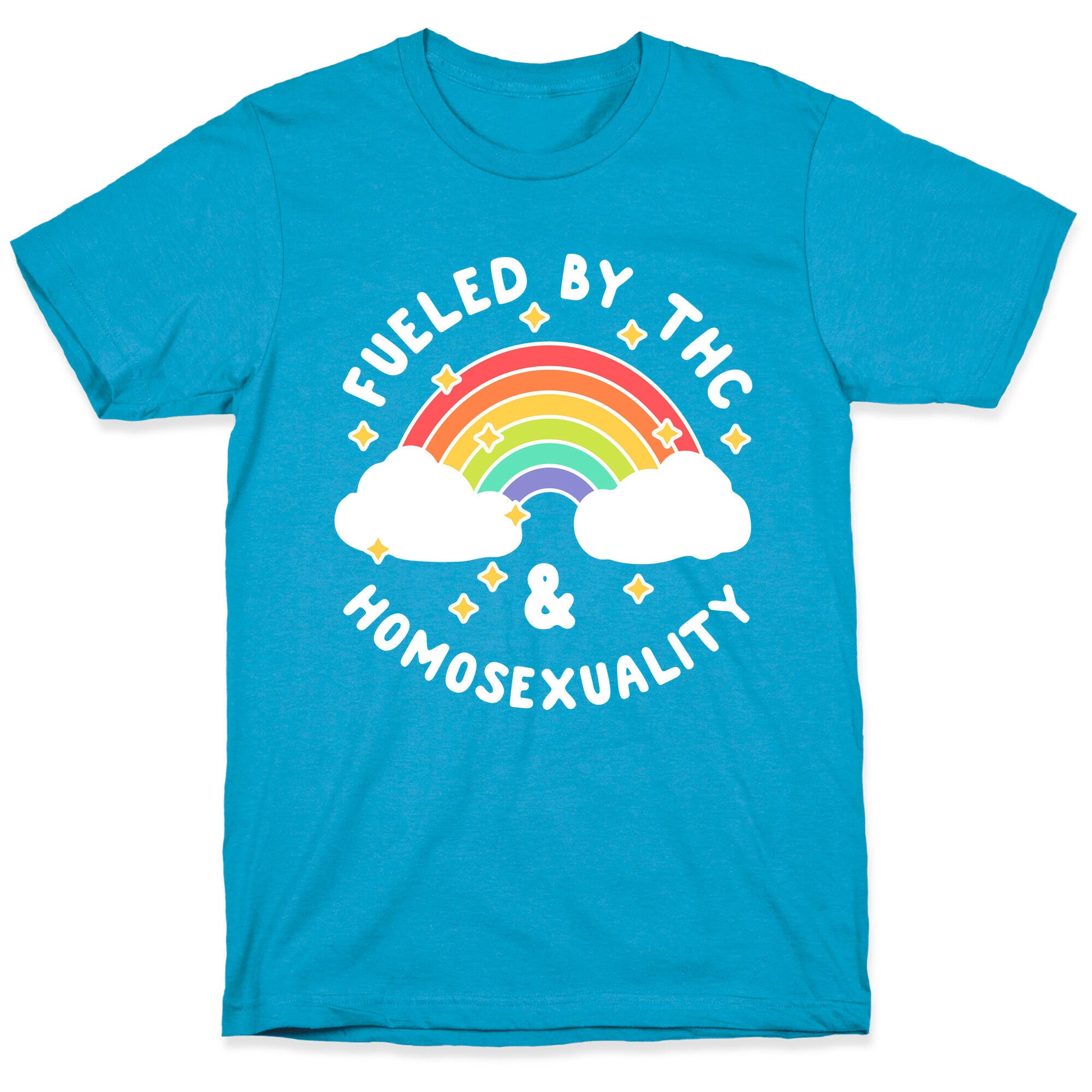 Fueled By THC & Homosexuality Unisex Triblend Tee