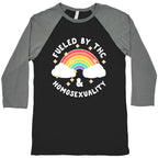 Fueled By THC & Homosexuality Baseball Tee