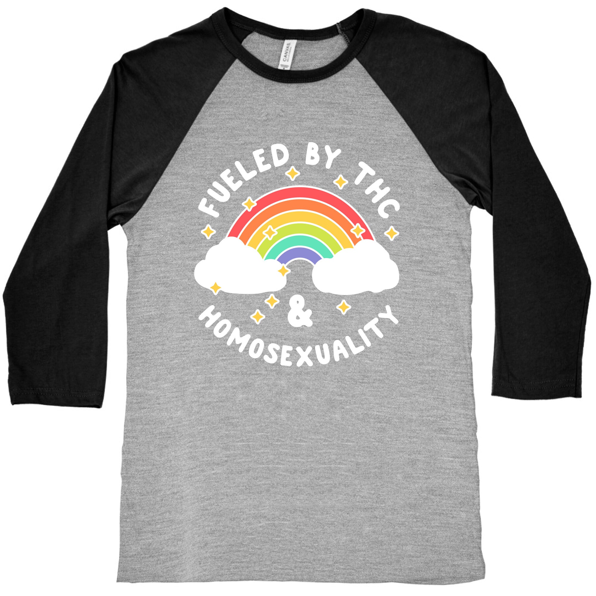 Fueled By THC & Homosexuality Baseball Tee