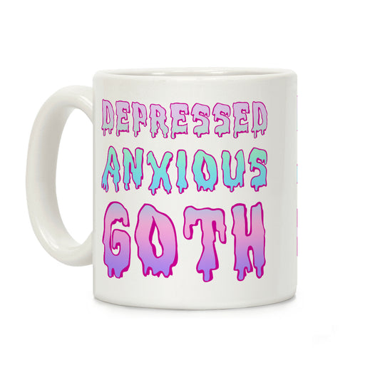 Depressed Anxious Goth Coffee Mug