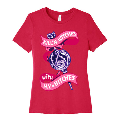 Kill'n Witches With My Bitches Women's Cotton Tee