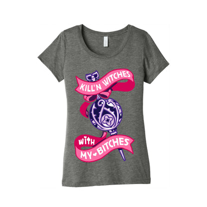Kill'n Witches With My Bitches Women's Triblend Tee
