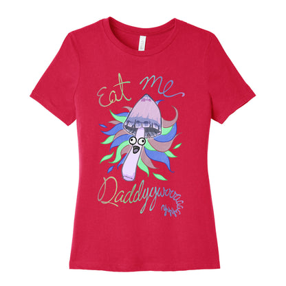 Eat Me Daddy Psychedelic Shroom Women's Cotton Tee