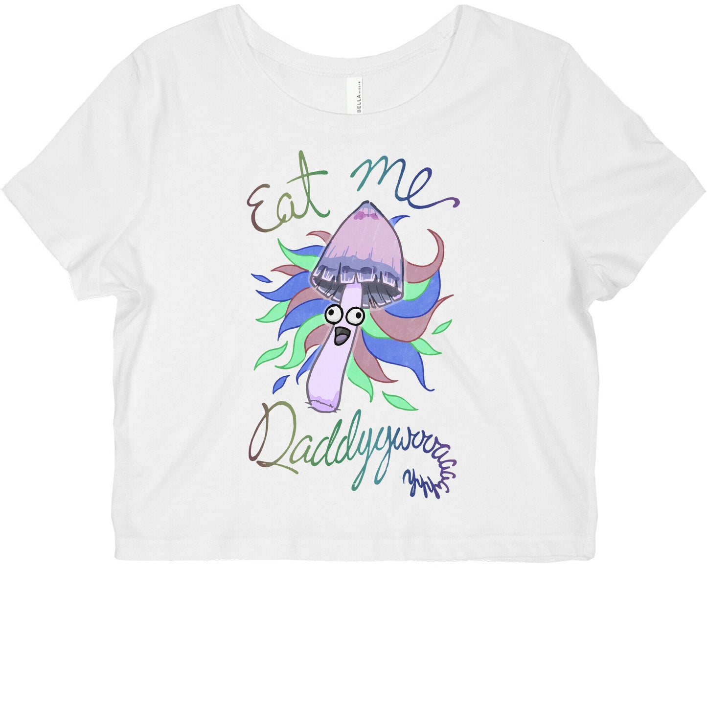 Eat Me Daddy Psychedelic Shroom Graphic Baby Tee
