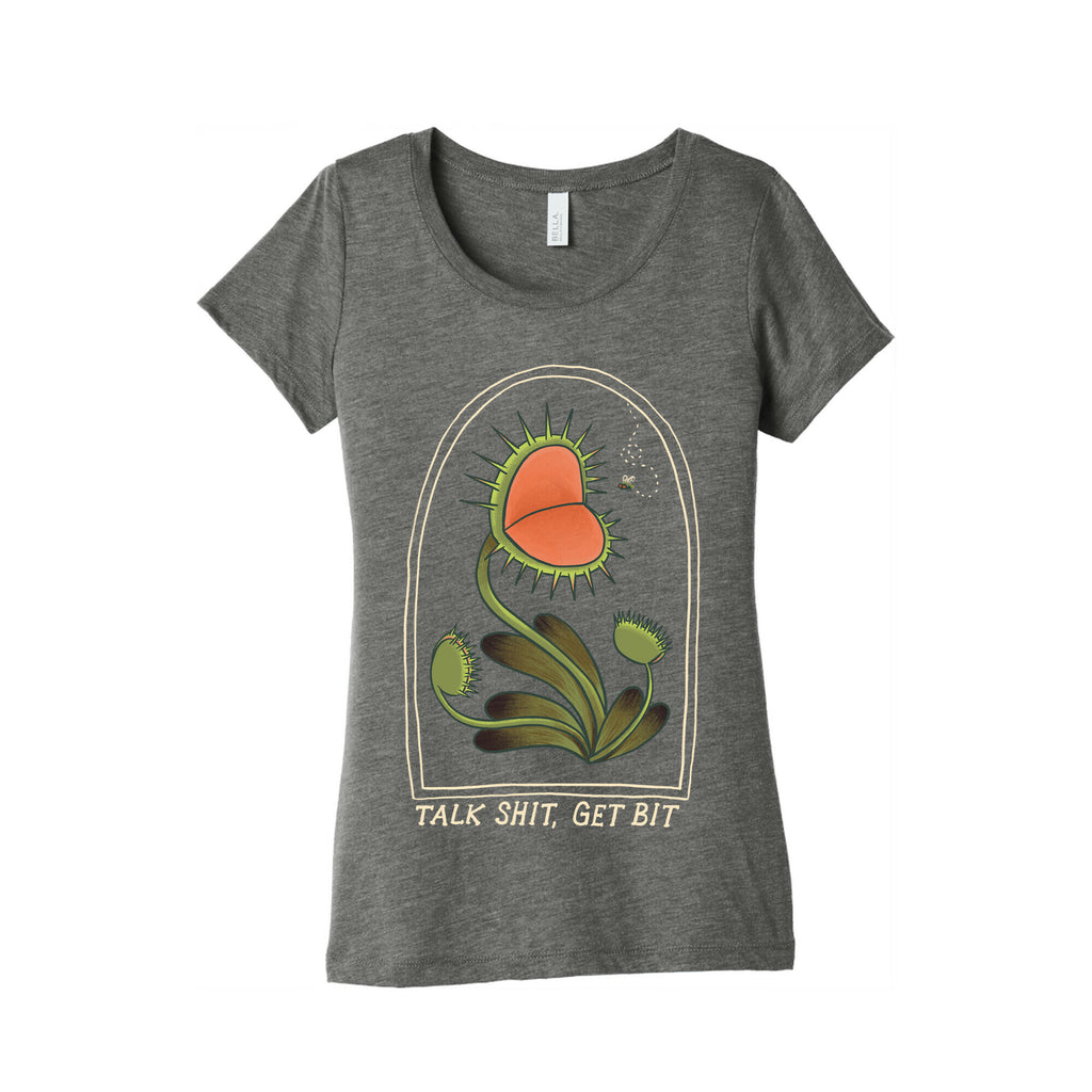 Talk Shit, Get Bit Venus Flytrap  Women's Triblend Tee