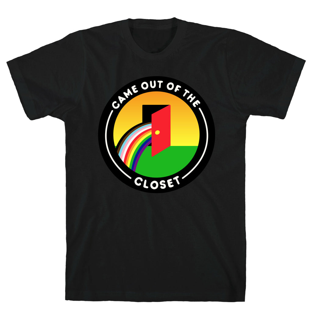 Came Out of The Closet Patch White Print T-Shirt