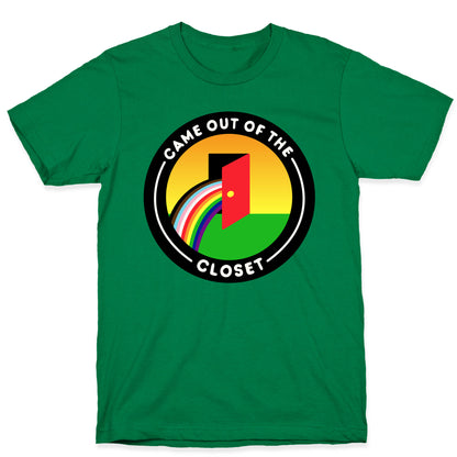 Came Out of The Closet Patch White Print T-Shirt