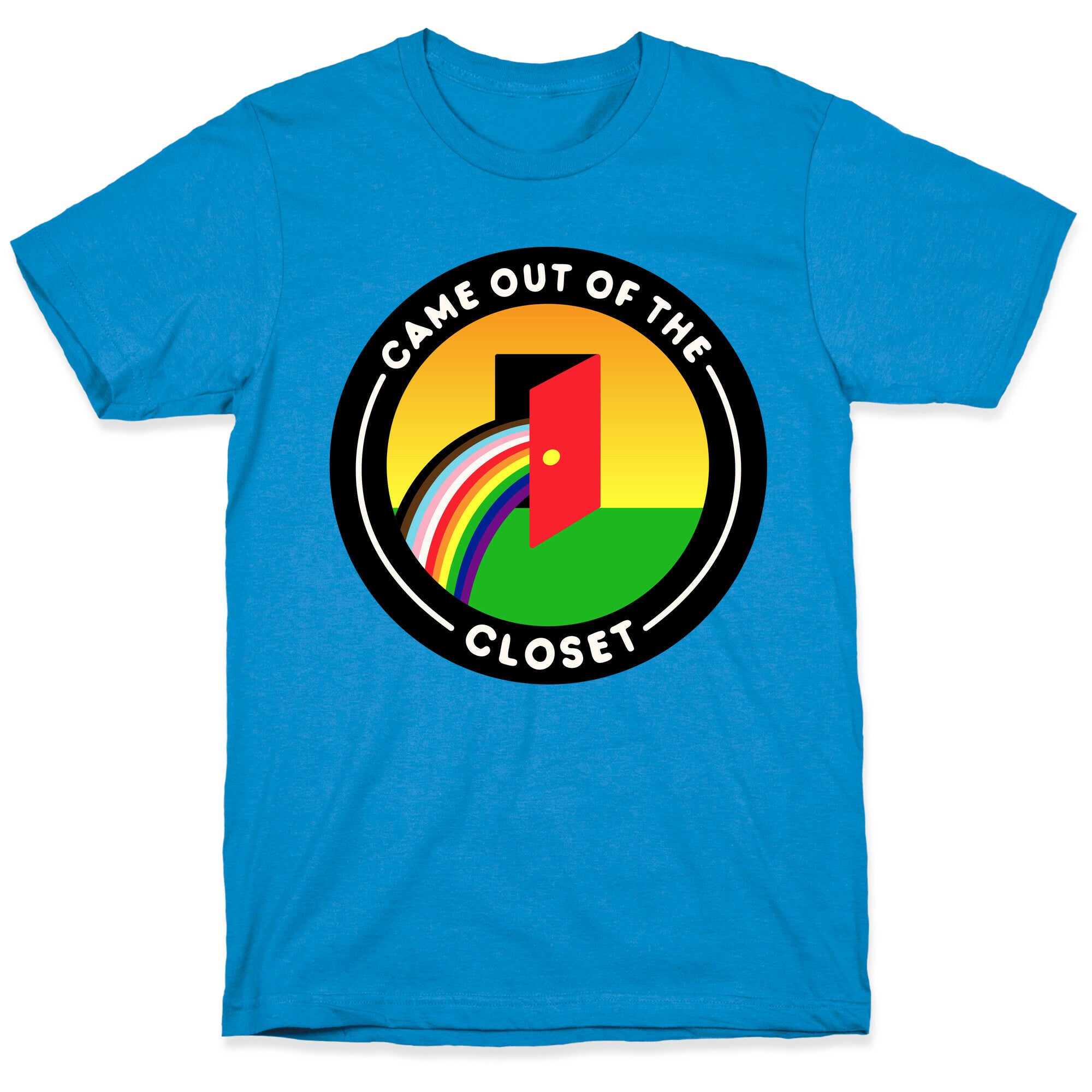 Came Out of The Closet Patch White Print T-Shirt