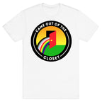 Came Out of The Closet Patch White Print T-Shirt