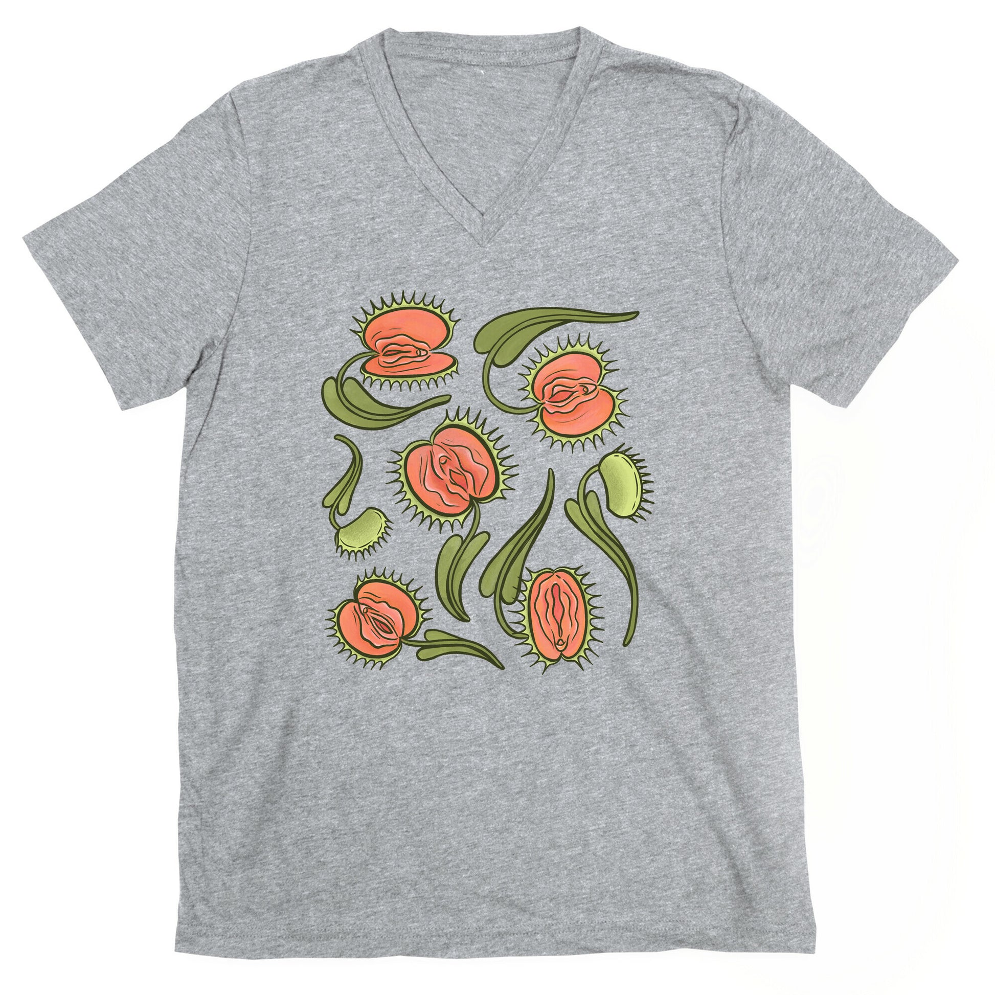 Venus Flytrap Vulvas V-Neck