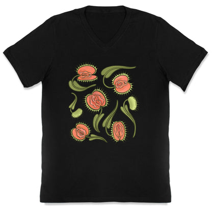 Venus Flytrap Vulvas V-Neck