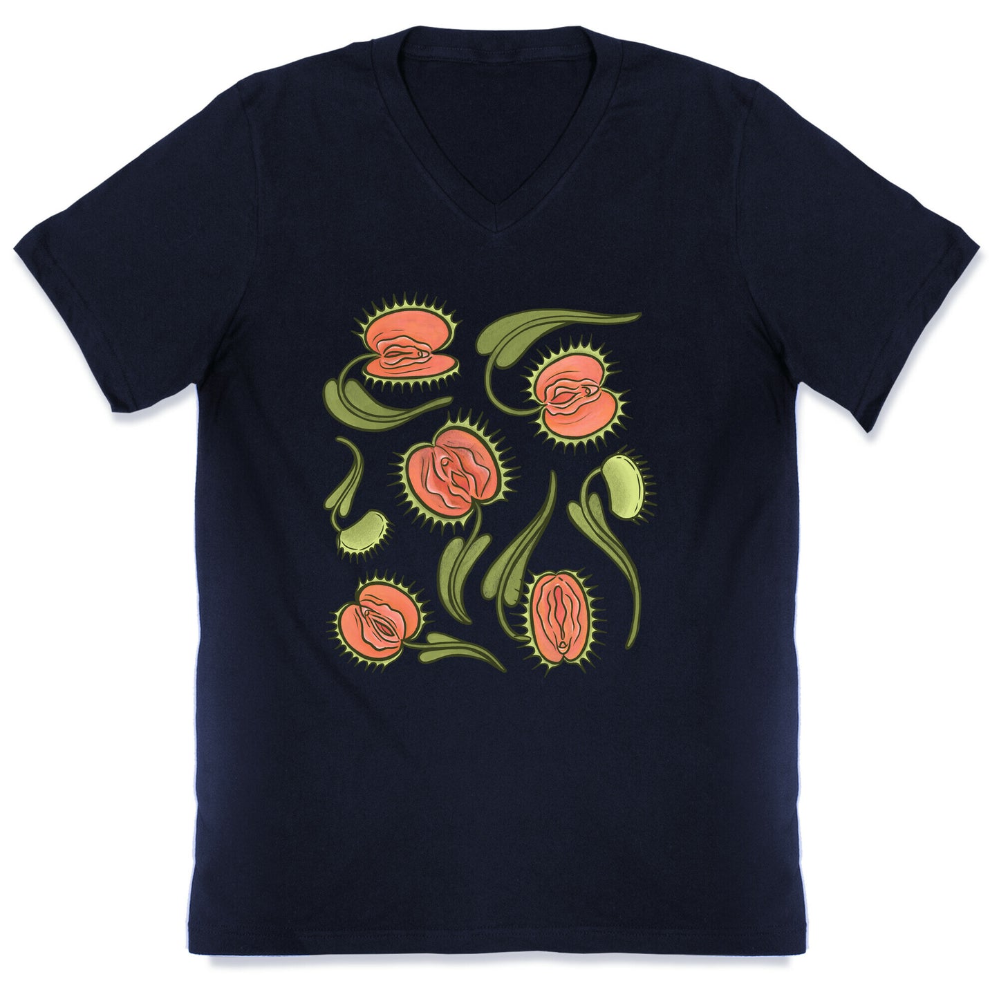 Venus Flytrap Vulvas V-Neck