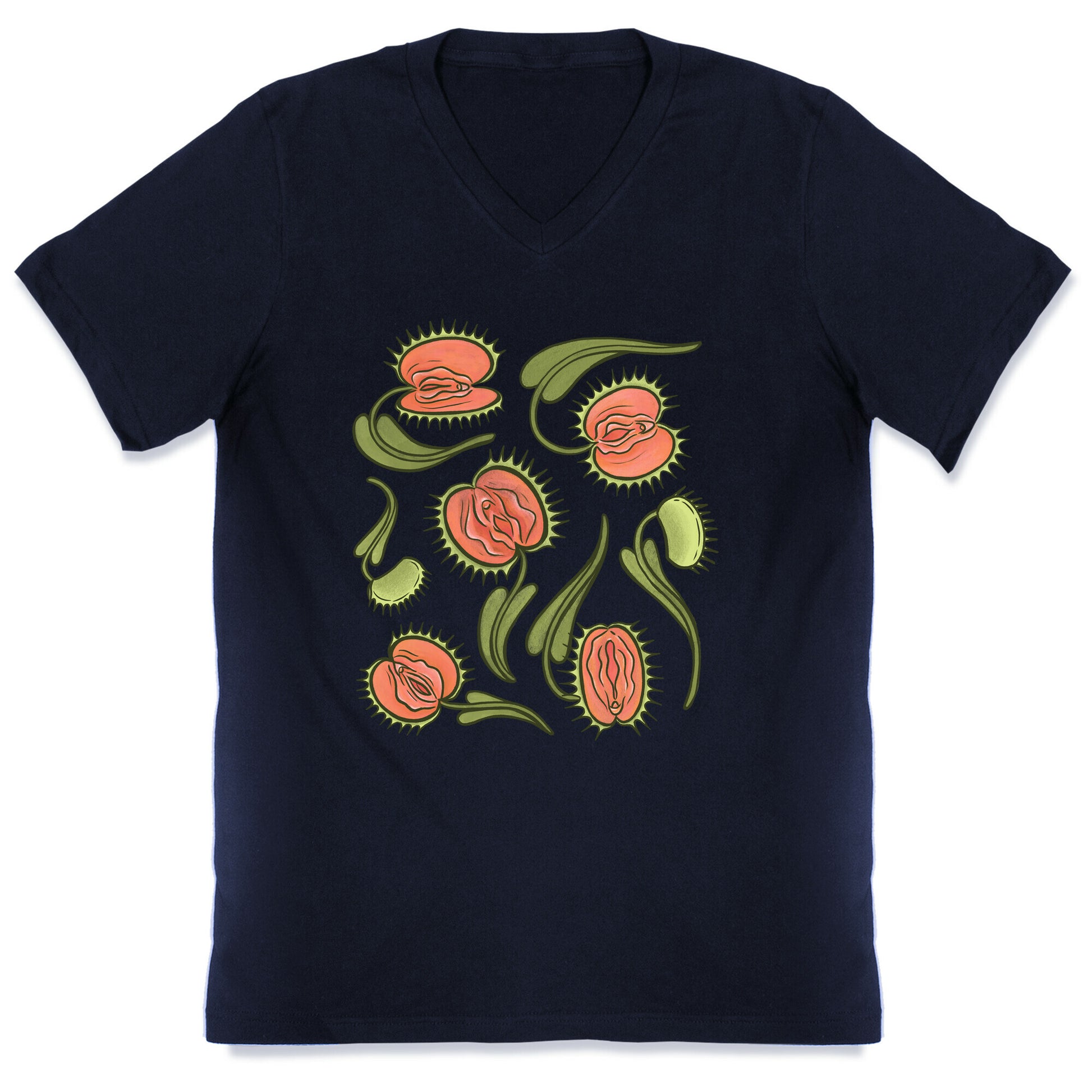 Venus Flytrap Vulvas V-Neck