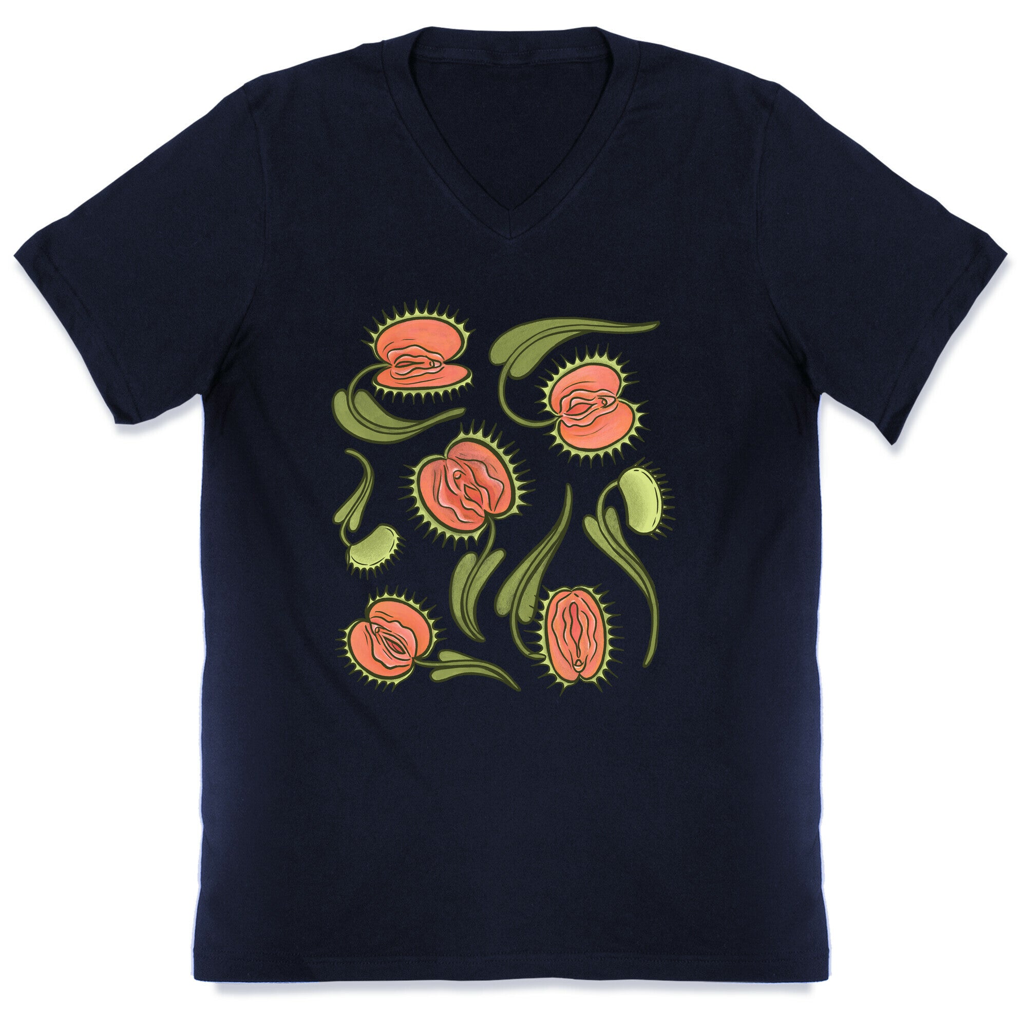 Venus Flytrap Vulvas V-Neck