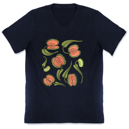 Venus Flytrap Vulvas V-Neck