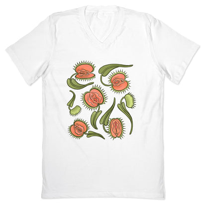 Venus Flytrap Vulvas V-Neck