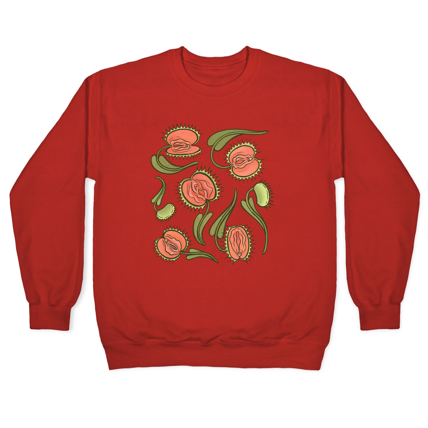 Venus Flytrap Vulvas Crewneck Sweatshirt