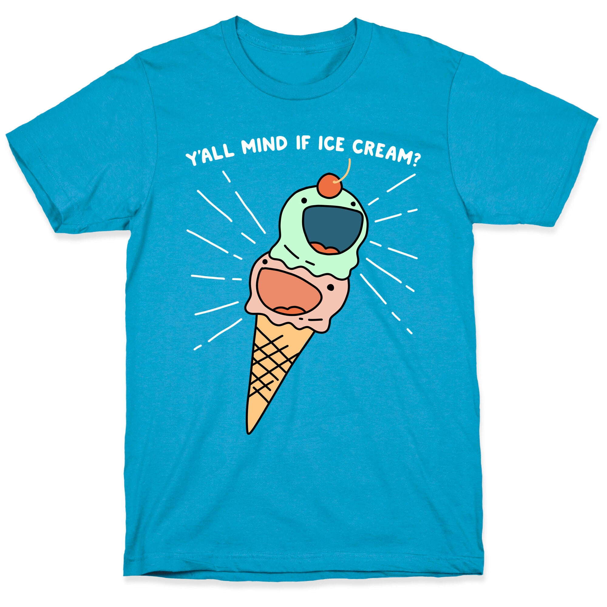 Y'all Mind If Ice Cream? Unisex Triblend Tee