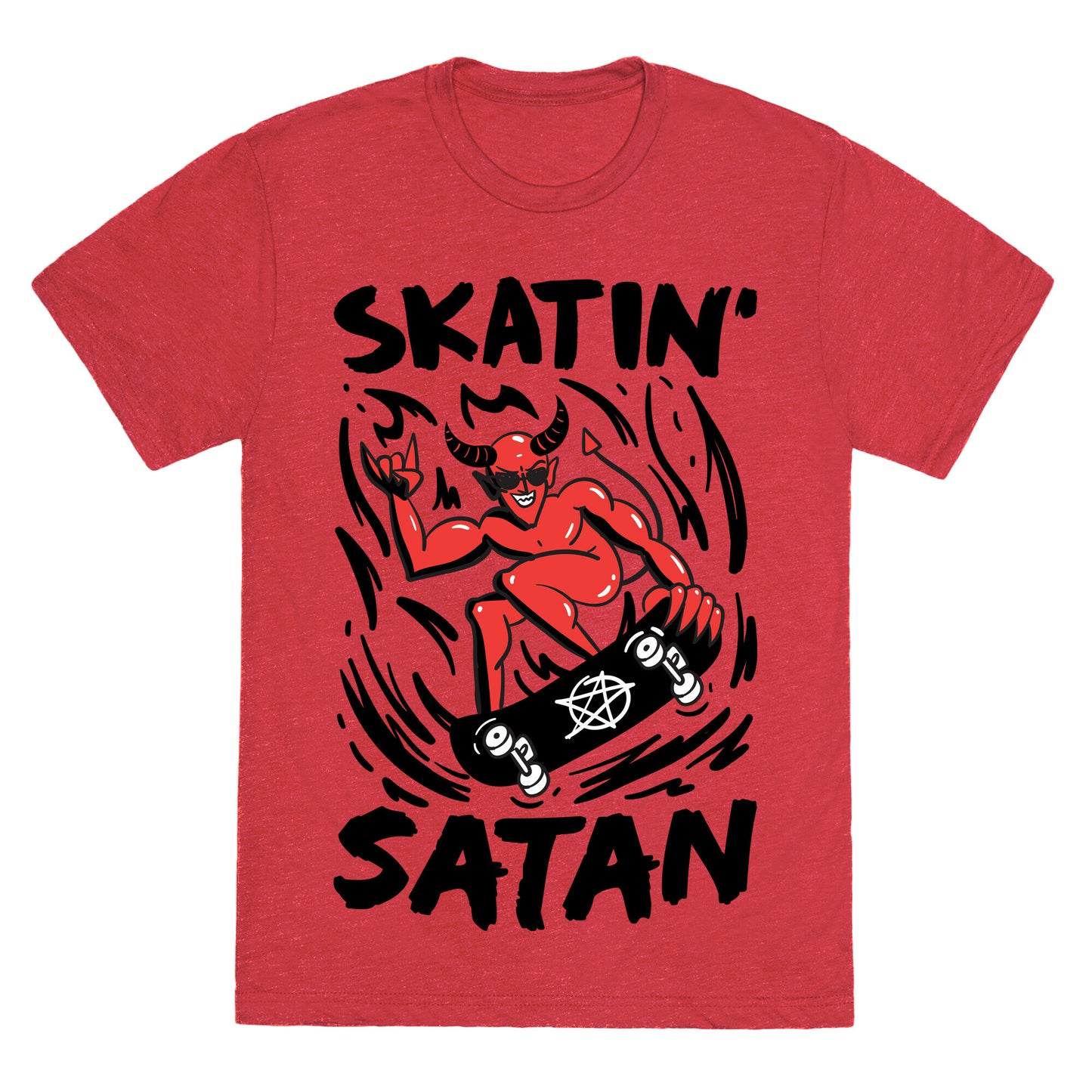 Skatin' Satan Unisex Triblend Tee