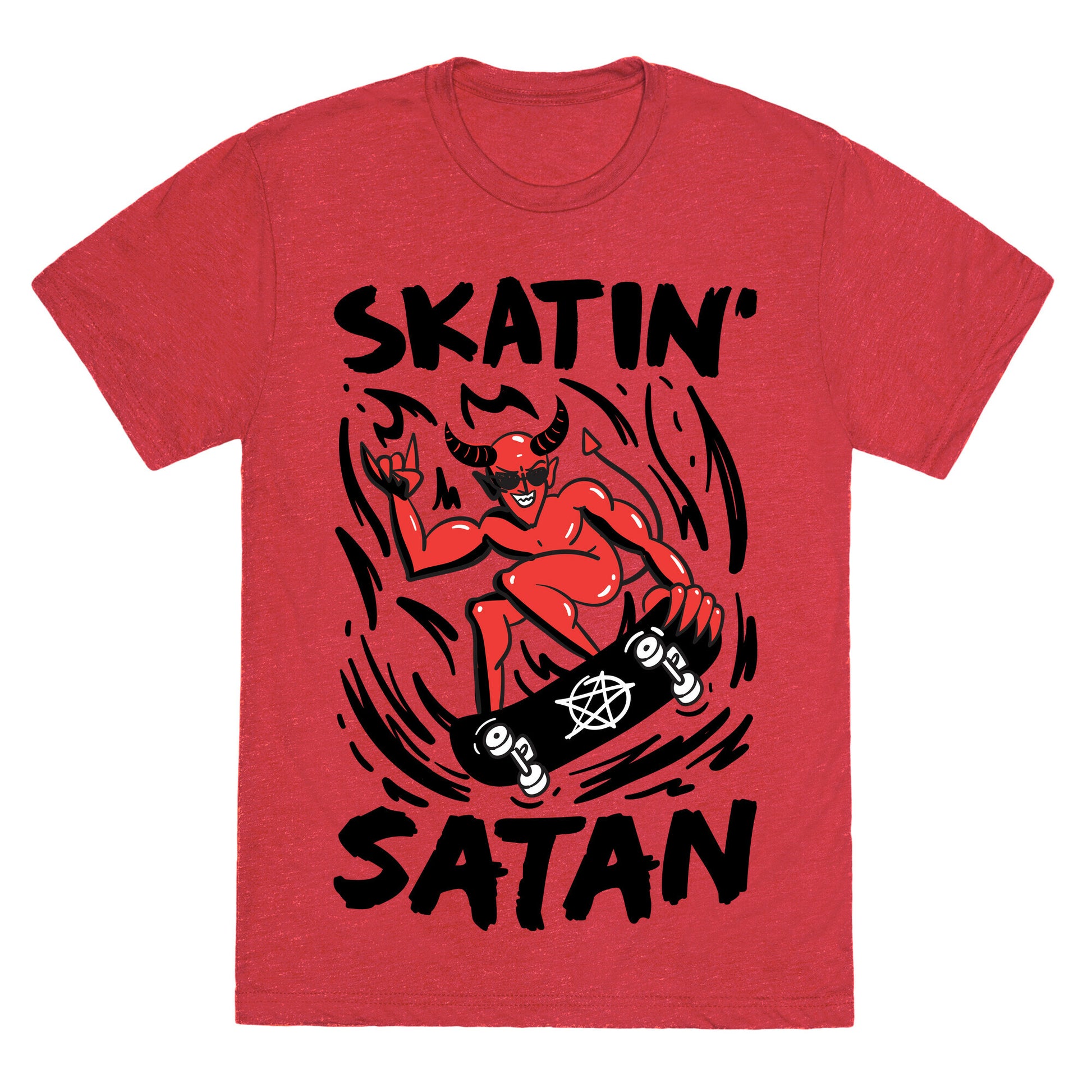 Skatin' Satan Unisex Triblend Tee