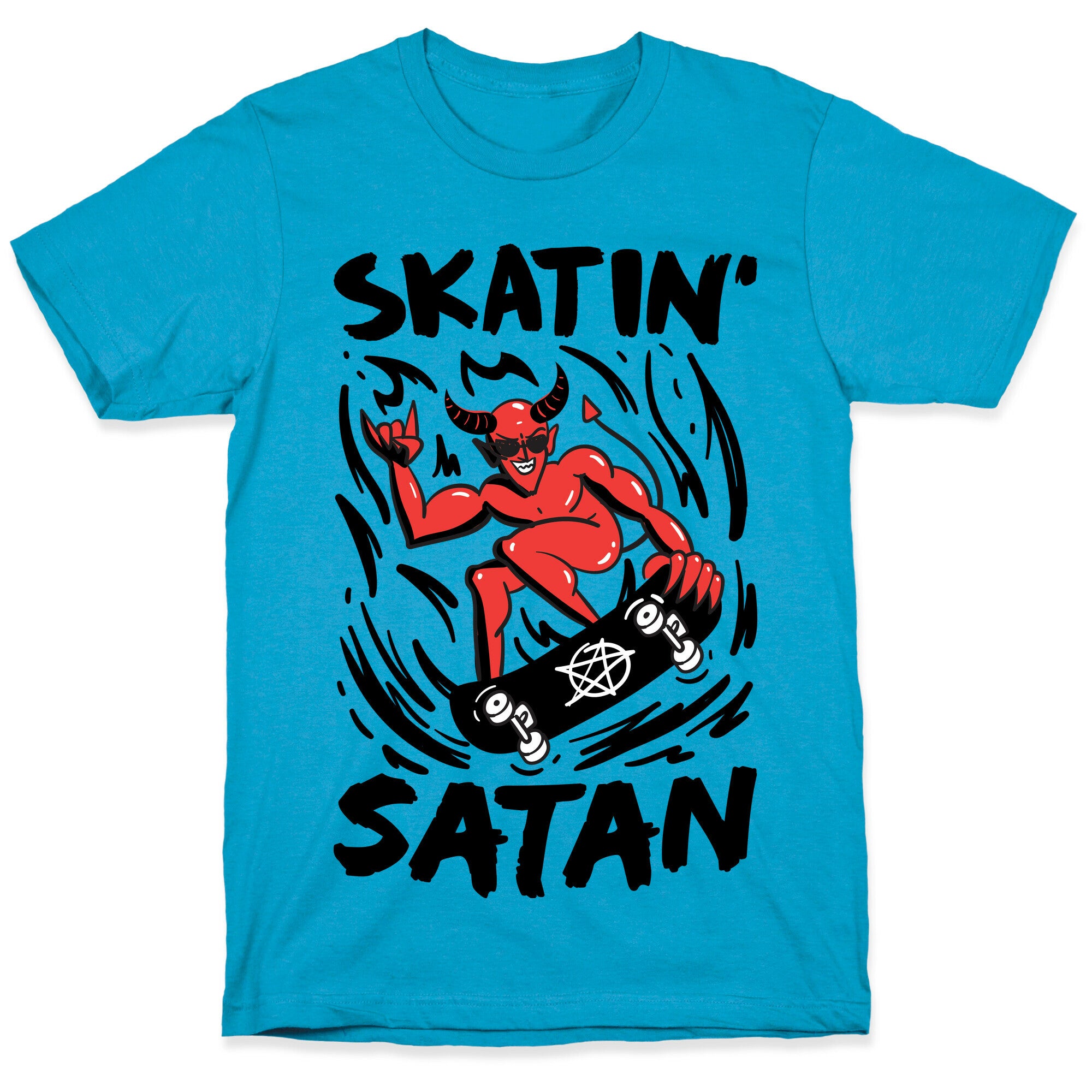 Skatin' Satan Unisex Triblend Tee