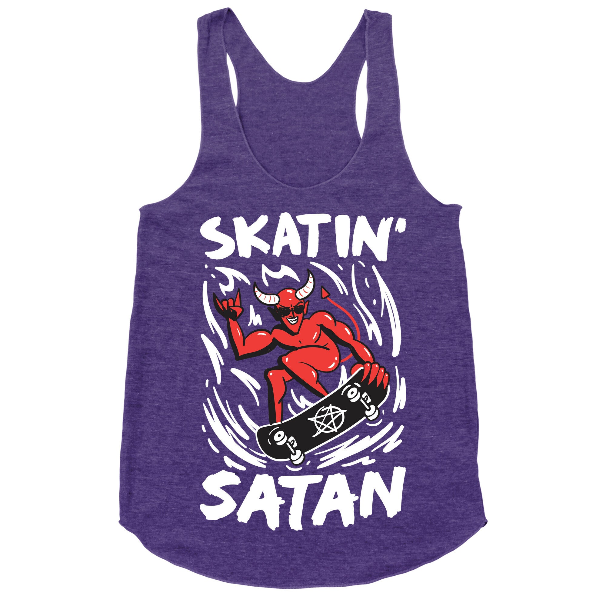 Skatin' Satan Racerback Tank