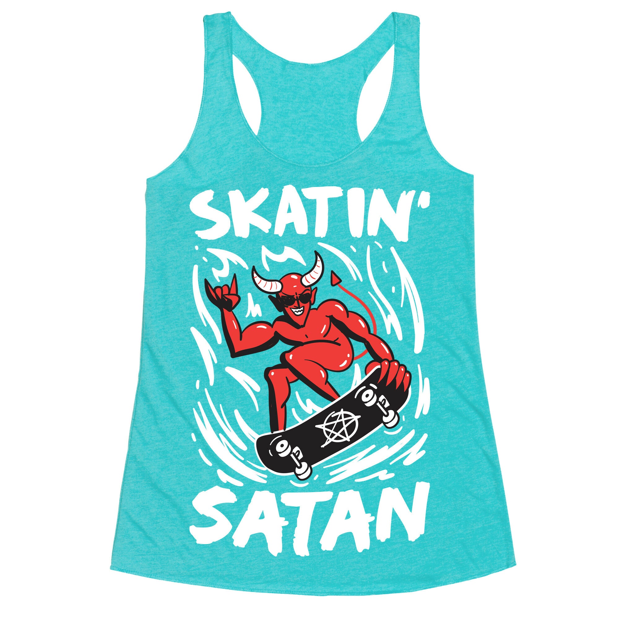 Skatin' Satan Racerback Tank