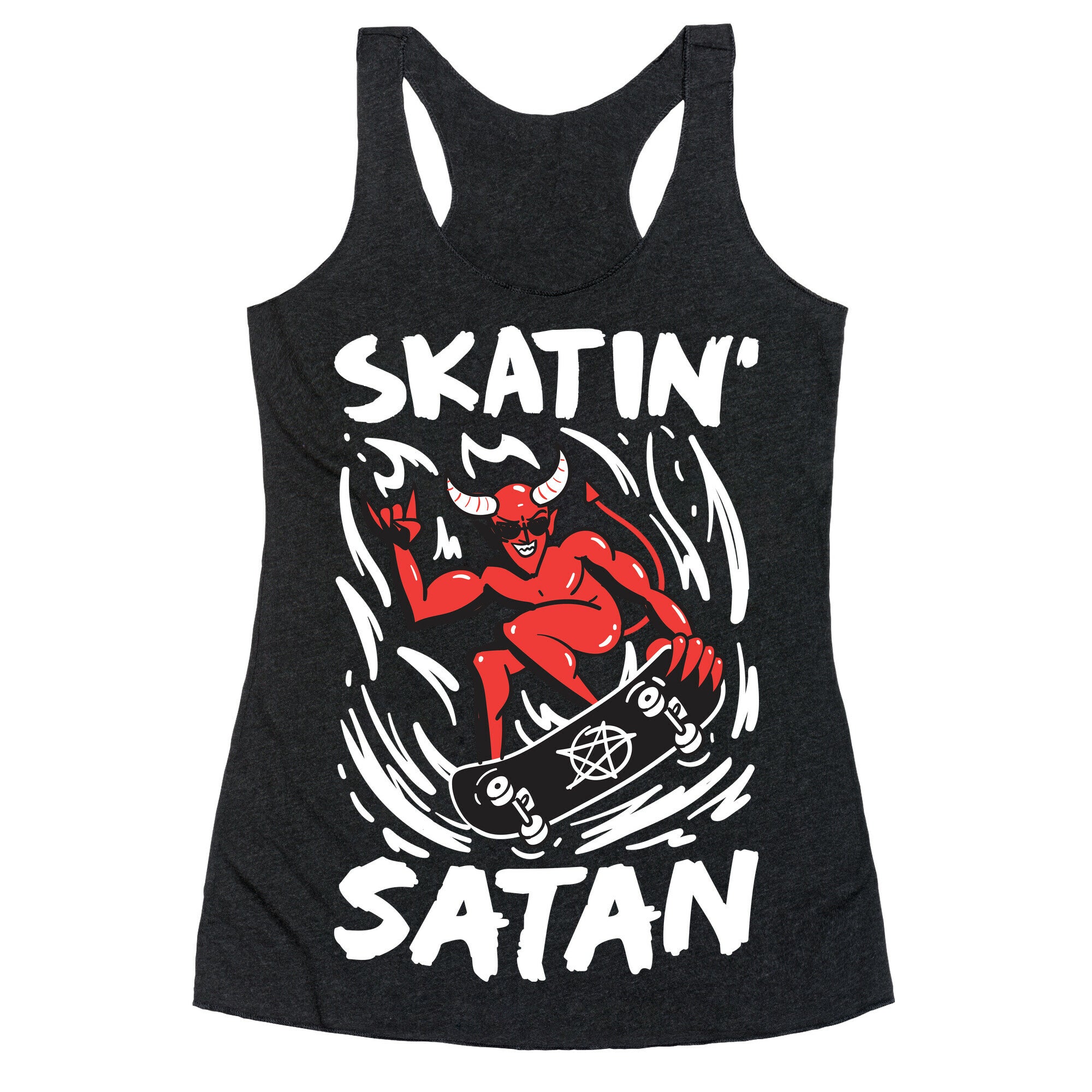 Skatin' Satan Racerback Tank