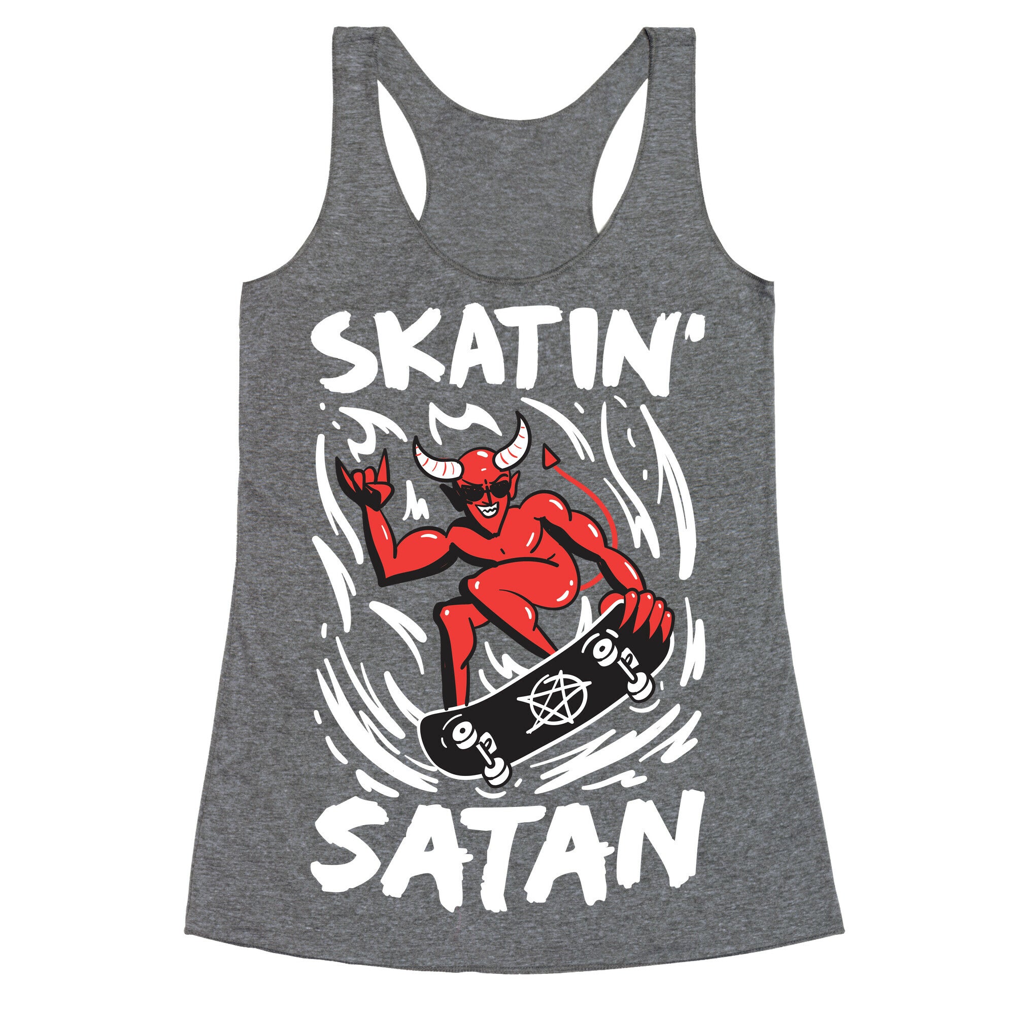 Skatin' Satan Racerback Tank