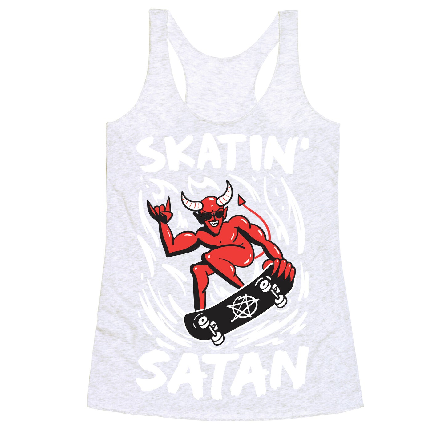 Skatin' Satan Racerback Tank