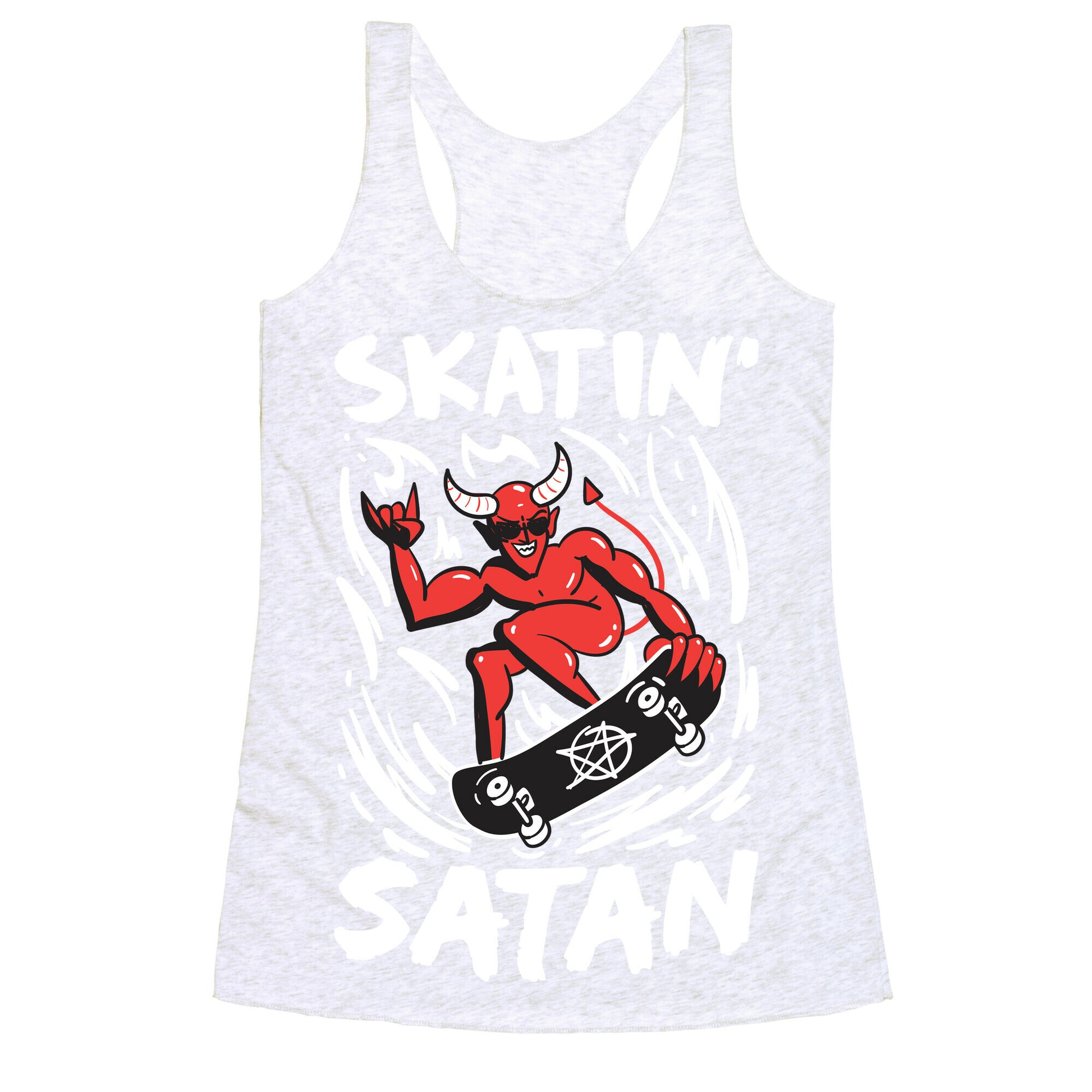 Skatin' Satan Racerback Tank