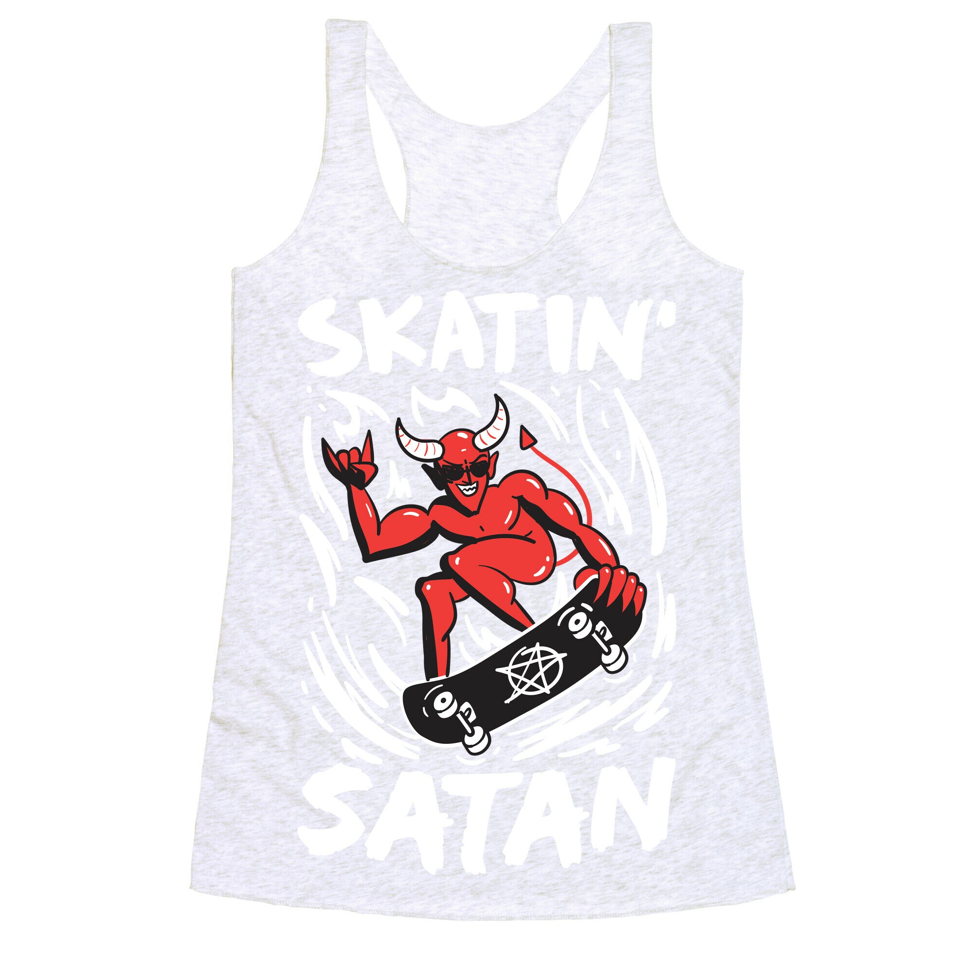 Skatin' Satan Racerback Tank
