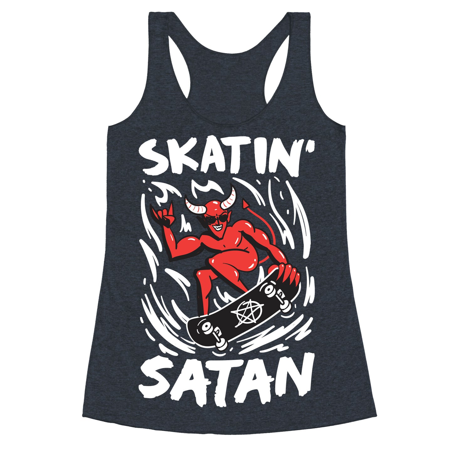 Skatin' Satan Racerback Tank
