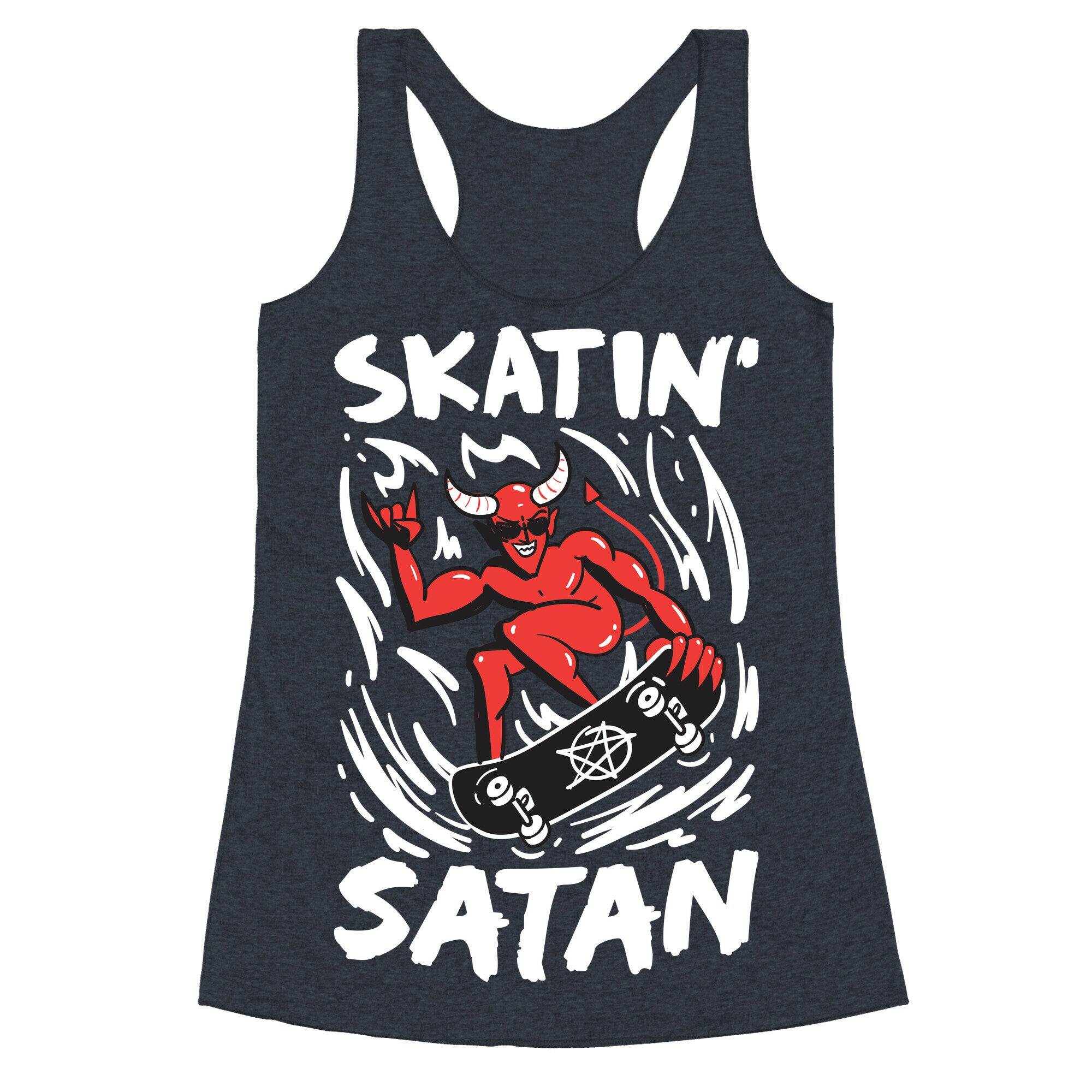 Skatin' Satan Racerback Tank