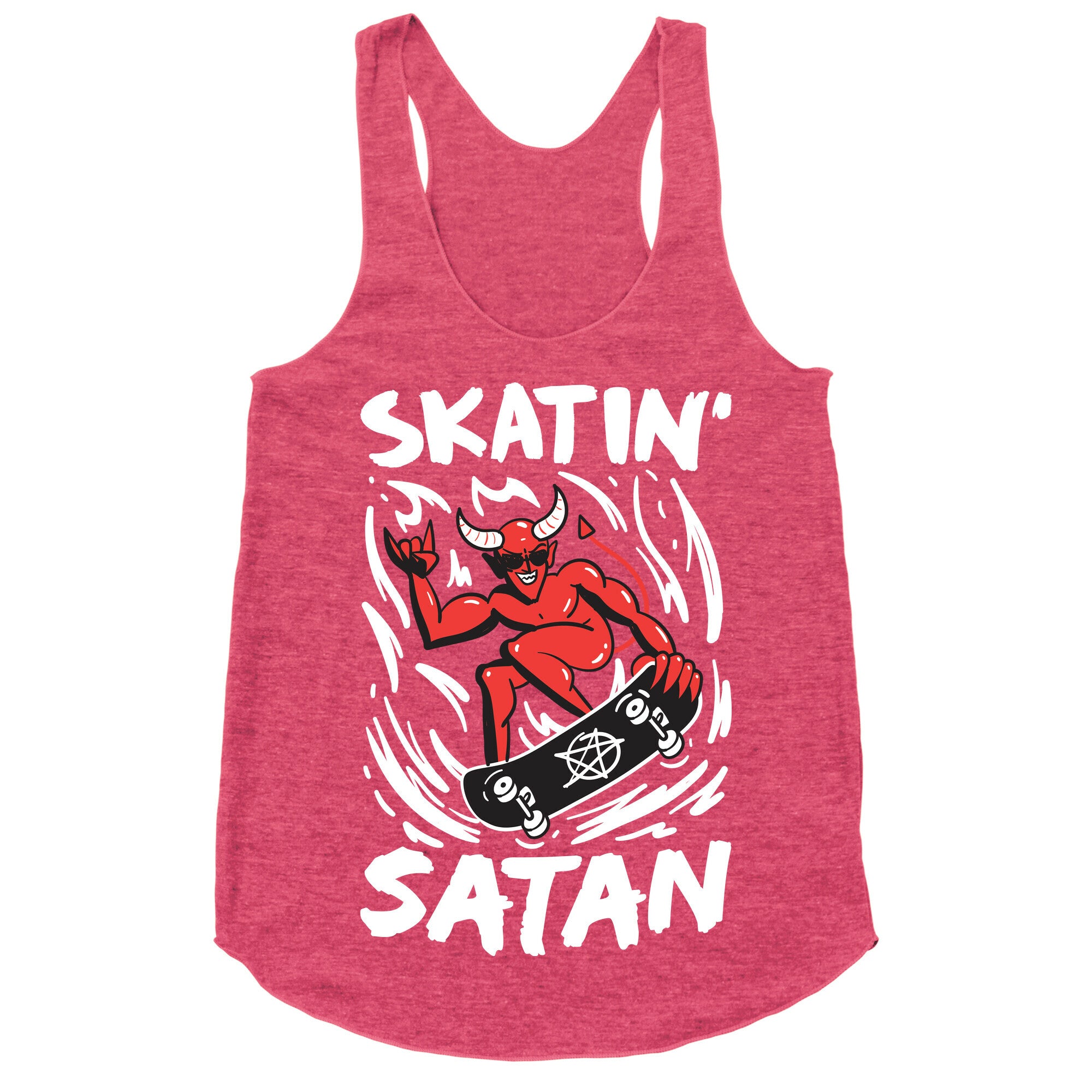 Skatin' Satan Racerback Tank