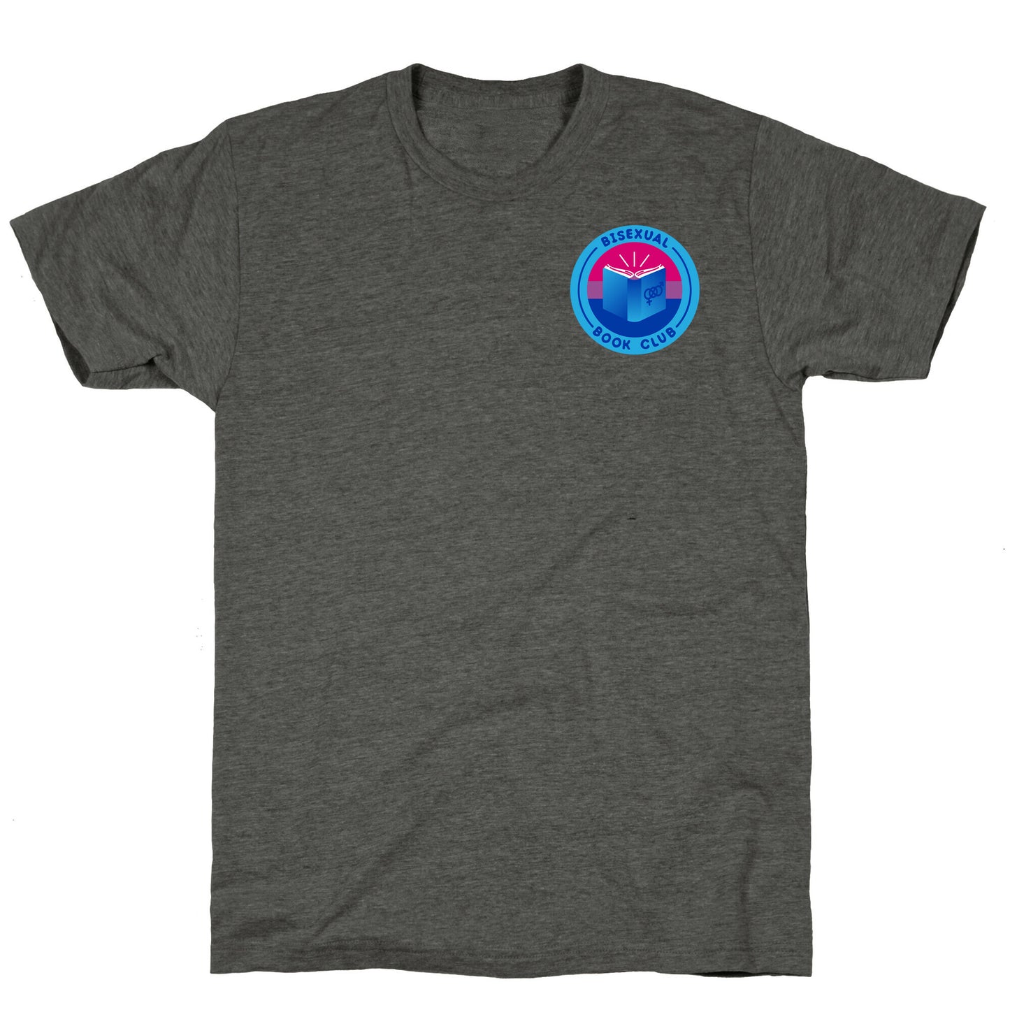 Bisexual Book Club Patch Version 2 Unisex Triblend Tee