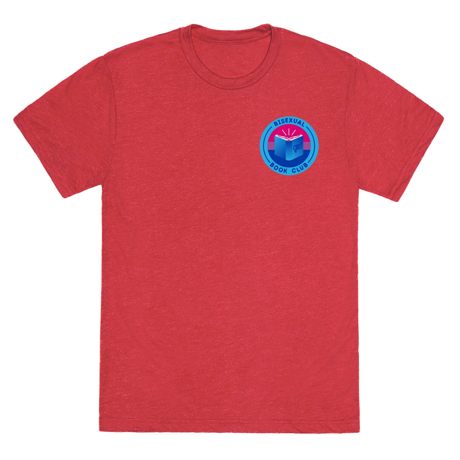 Bisexual Book Club Patch Version 2 Unisex Triblend Tee